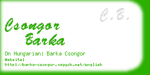 csongor barka business card